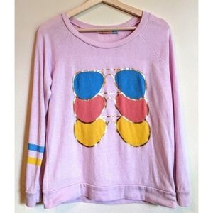 BTGO Vintage Havana Purple Graphic Sweater